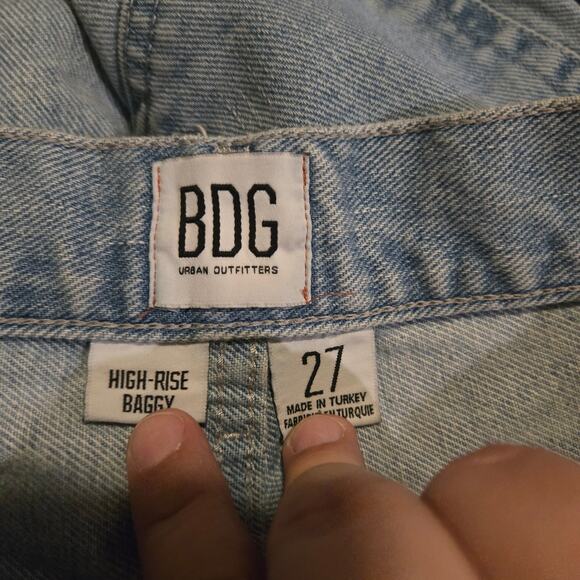 BDG High Rise Baggy Distressed Jeans Size 27 - Picture 9 of 11